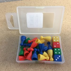 Pawn & Dice Set ~ 24 pieces in box